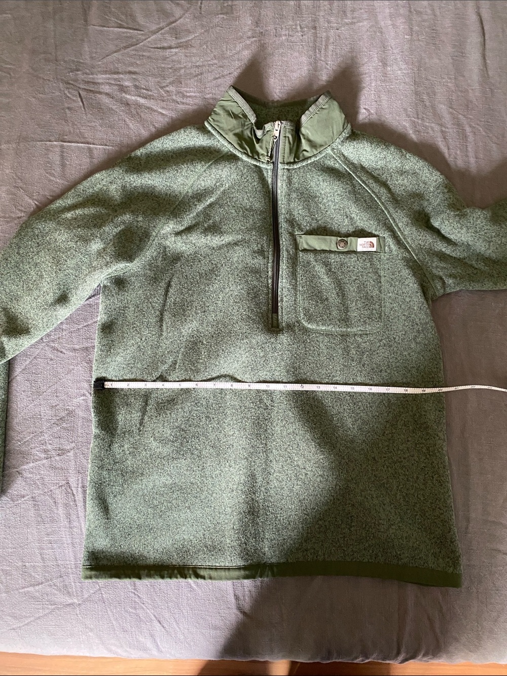 The North Face Men’s Olive Sage Half-Zip Fleece Pullover